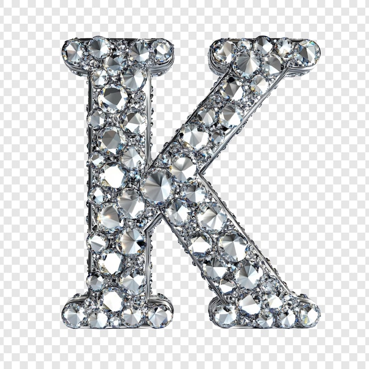 PSD diamantové písmeno k