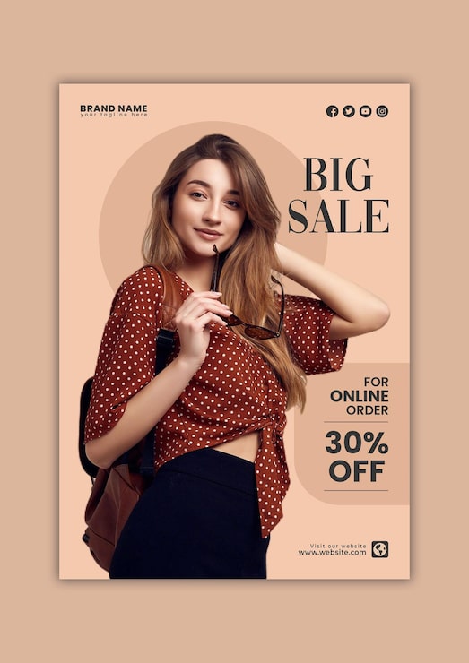 PSD diseño de plantilla de cartel de ventas