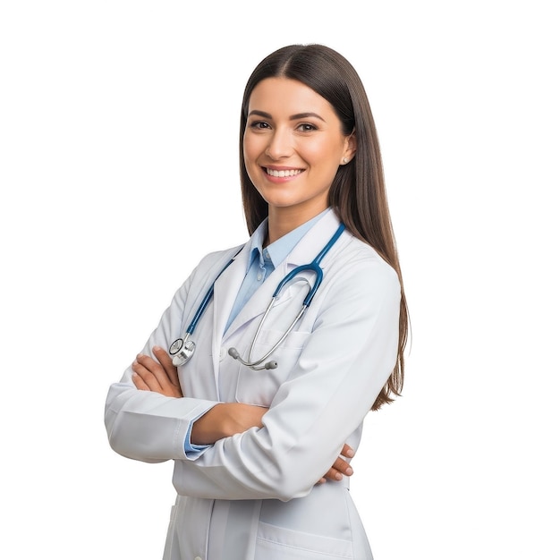 PSD una doctora confiada y sonriente