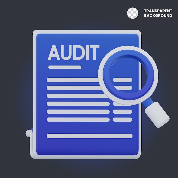 PSD dokumen audit render 3d