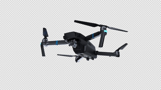PSD drone aislado render 3d