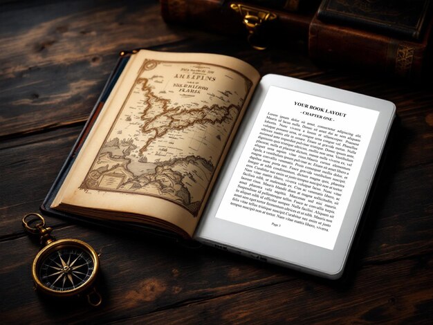 PSD e-book-reader-mockup