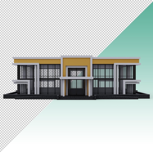 PSD edificio de arquitectura moderna