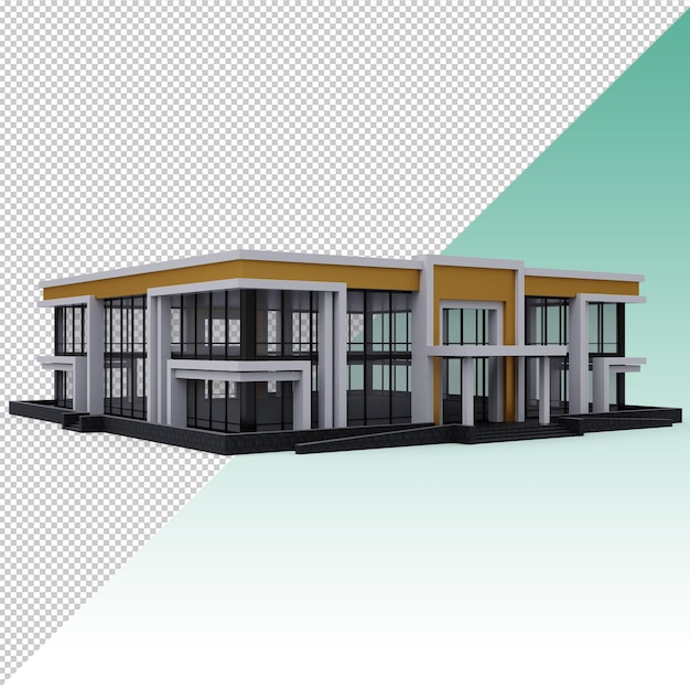 PSD edificio de arquitectura moderna