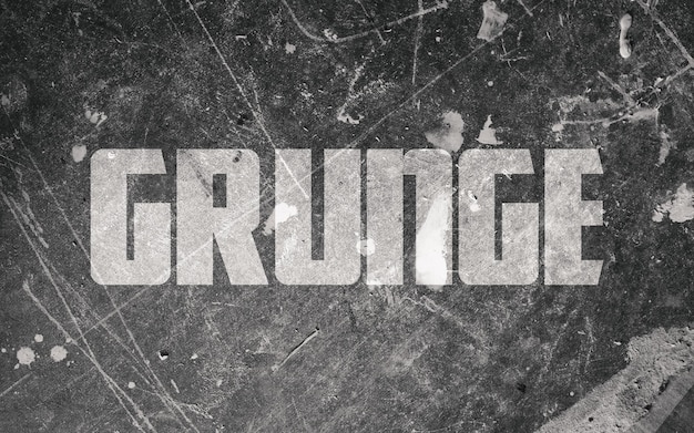 PSD efecto de texto grunge