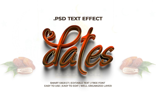 PSD effets de texte psd modifiables