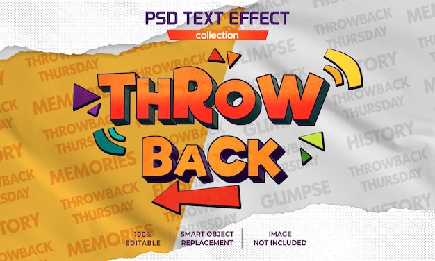 PSD effetto testo retro anni '90