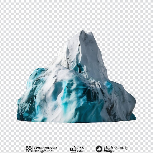 PSD ein eisberg auf einem durchsichtigen hintergrund