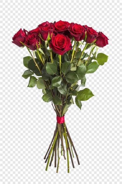 PSD ein strauß roter rosen