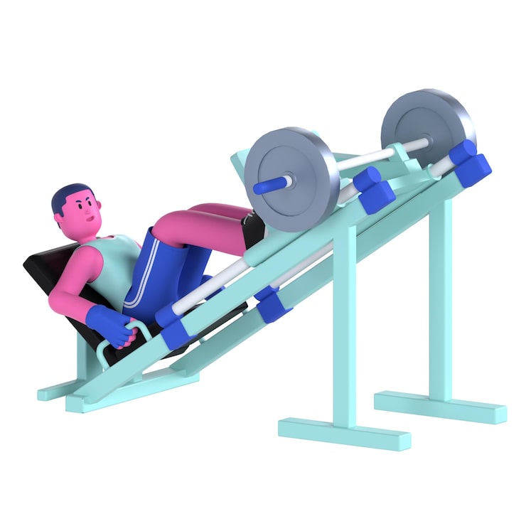 PSD ejercicio de acondicionamiento físico en el gimnasio