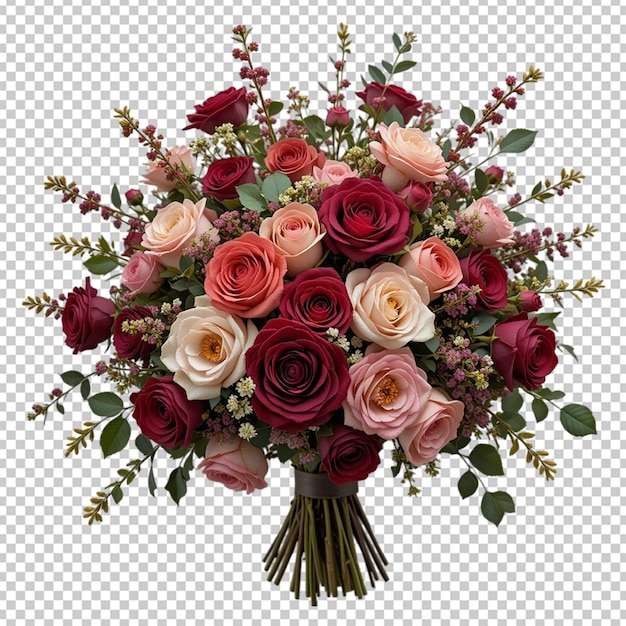 PSD el elegante ramo de rosas