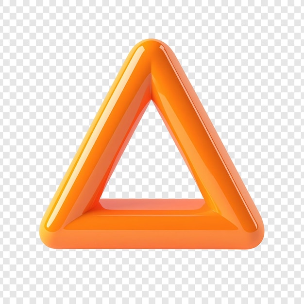 PSD élément graphique en forme de triangle orange