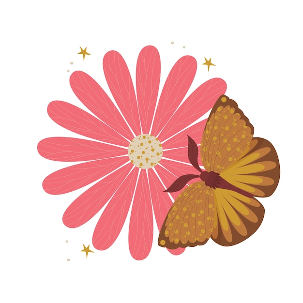 PSD elemento flor aislado