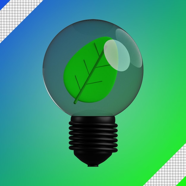 PSD elettricità verde 3d