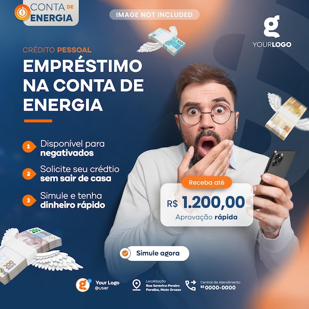 PSD emprestimo na conta de energia