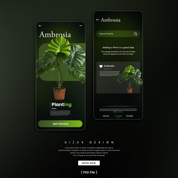 PSD entwerfen sie das ui-ux-app-design