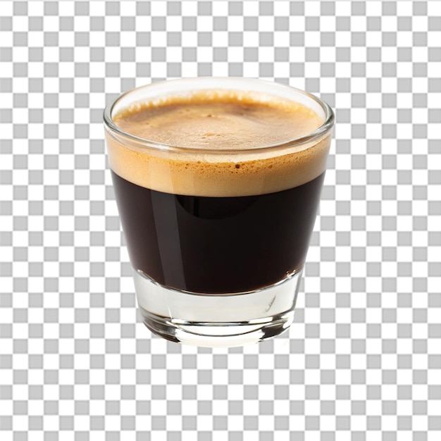 PSD espresso isolato su sfondo trasparente