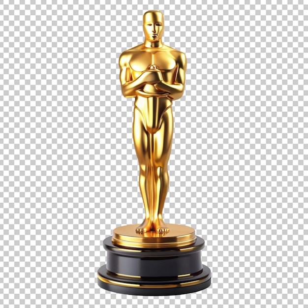PSD estátua dourada do oscar