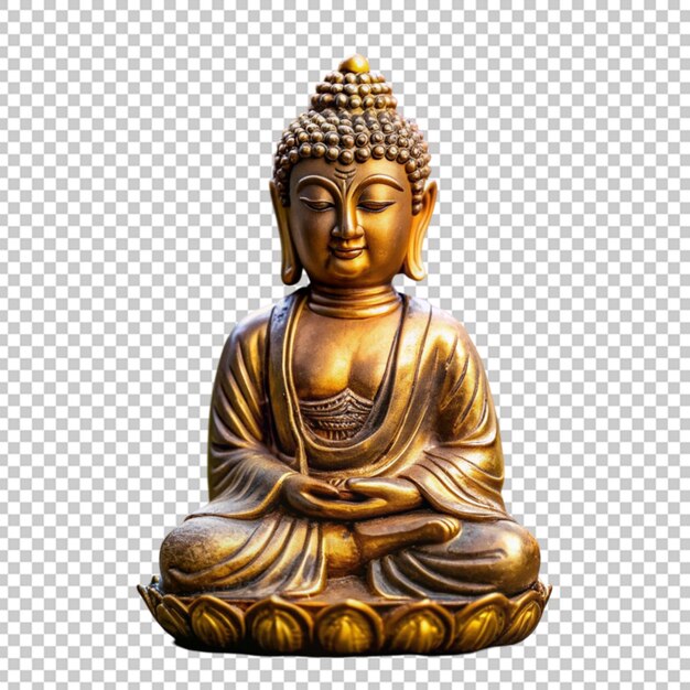 PSD una estatua de oro de buda sentada