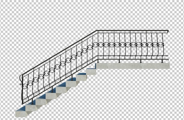 PSD estructura de edificio de render 3d en aislado