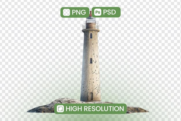 PSD un faro con un letrero que dice pncf en él