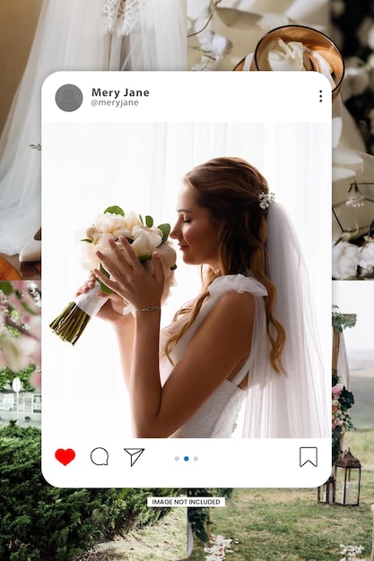 PSD feed de mídias sociais