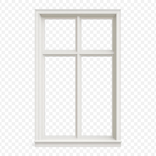 PSD fenêtre blanche avec grilles