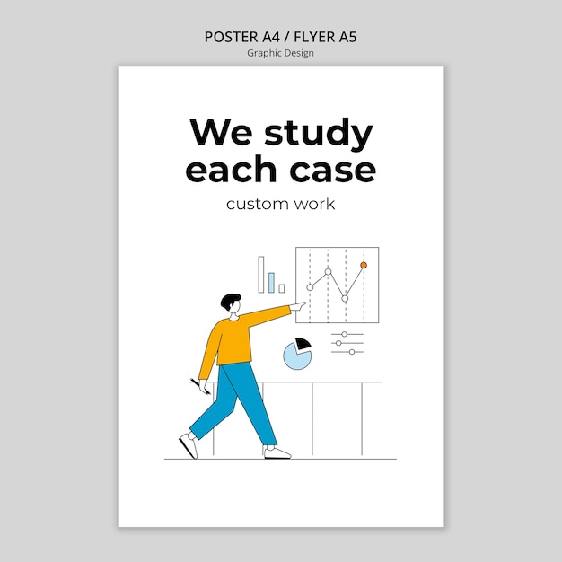 PSD flaches design-grafikdesign-vorlage
