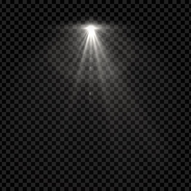 PSD flare da lente efeitos de elemento de luz fundo transparente