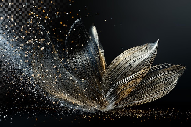 PSD la fleur d'or abstraite