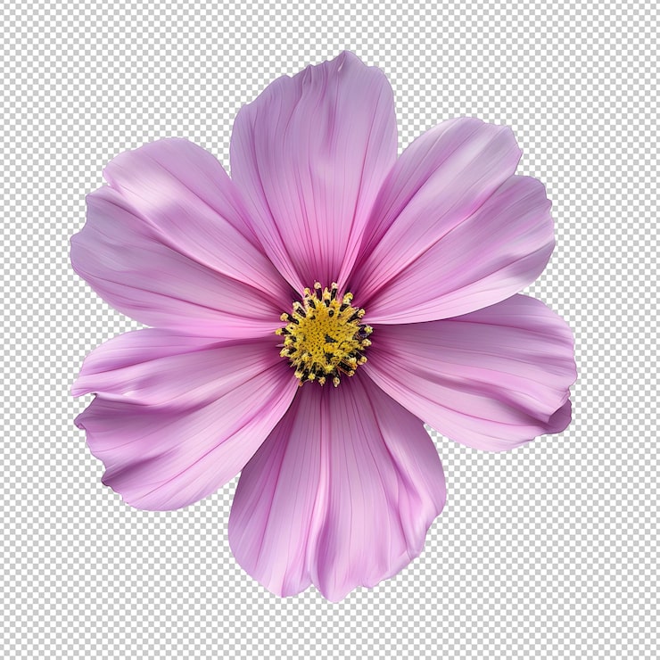PSD la flor del cosmos aislada