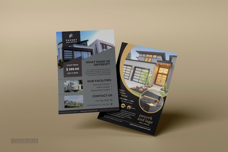 PSD flyer a4 ou maquete de pôster para apresentação