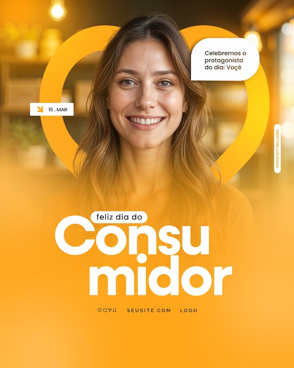 PSD flyer dia do consumidor psd