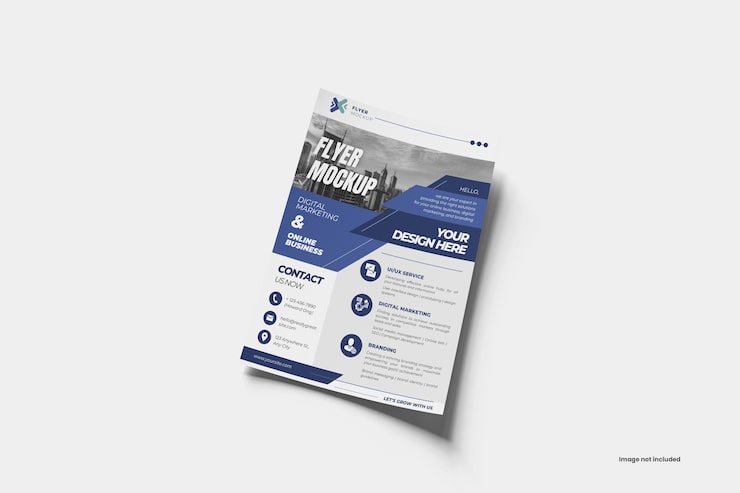 PSD flyer mockup