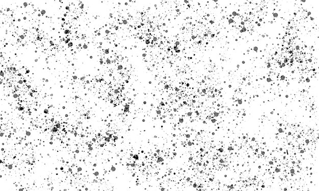 PSD fondo grunge de partículas salpicadas en blanco y negro