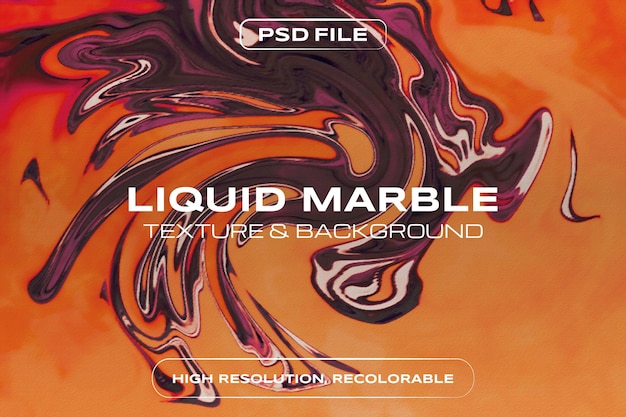 PSD fondo in marmo liquido