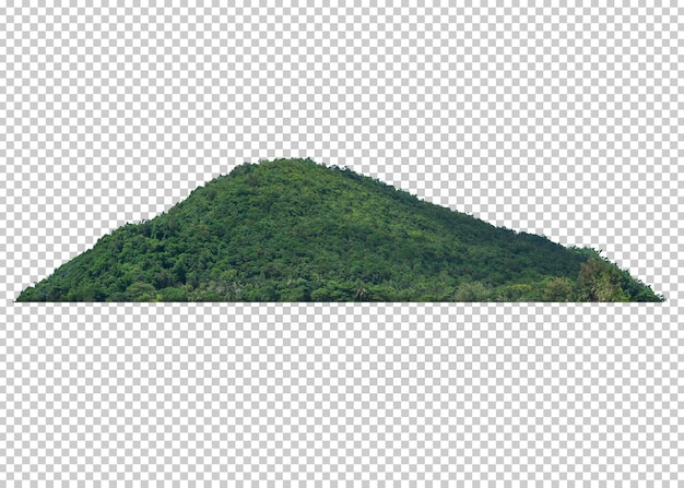 PSD fondo de transparencia aislada de montaña.