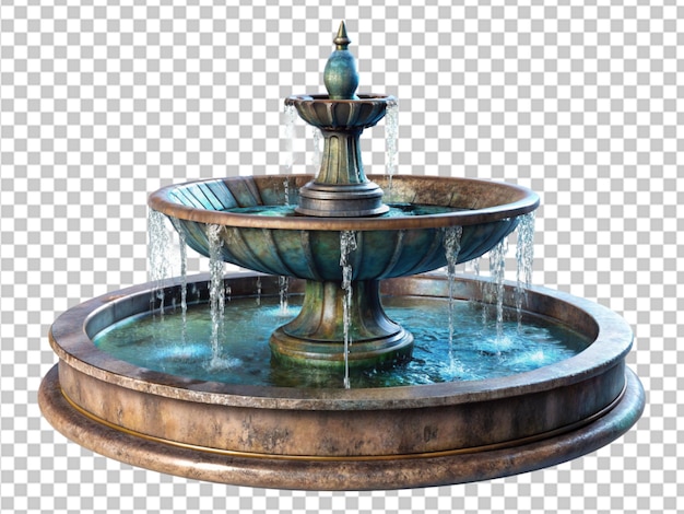 PSD fontaine avec éclaboussure d'eau