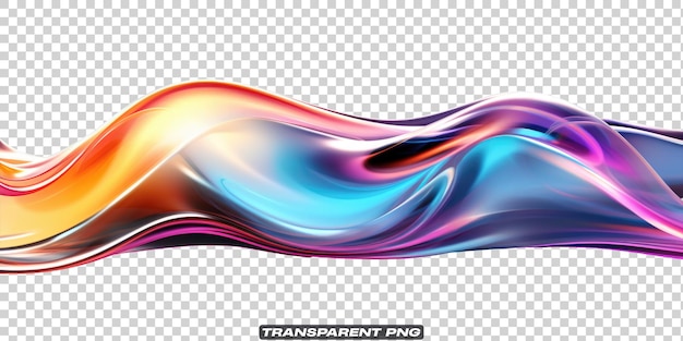 PSD forma astratta fluida iridescente isolata