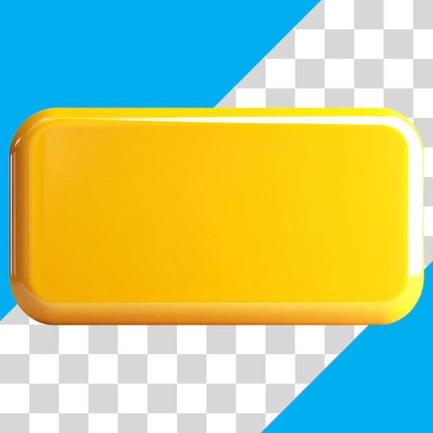 PSD forma rectangular amarilla brillante sobre un fondo azul