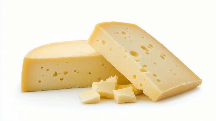 PSD formaggio gruyere isolato su uno sfondo trasparente