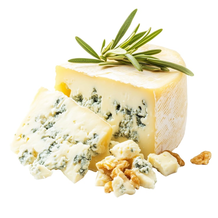 PSD le fromage gorgonzola avec noix et romarin