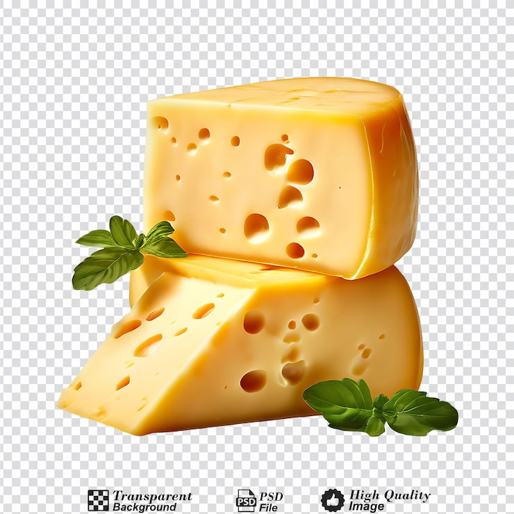 PSD fromage isolé sur fond transparent