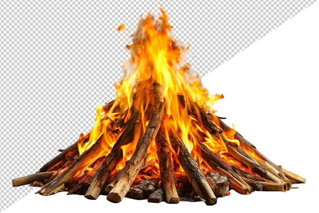 PSD un fuego arde en un círculo con un fondo blanco