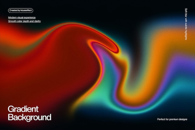 PSD fundo de gradiente fluido abstrato vibrante
