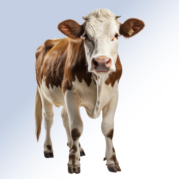 PSD fundo de vaca realista transparente psd