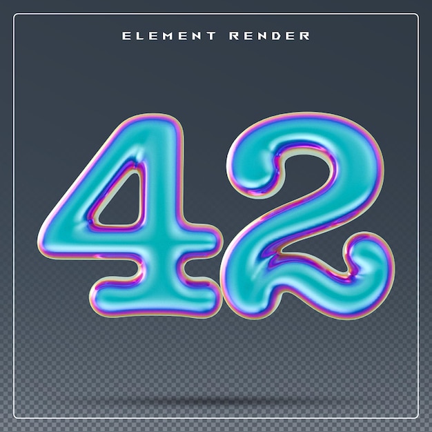 PSD gradiente 3d número 42