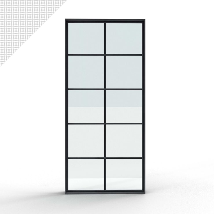 PSD gros plan sur la porte isolée