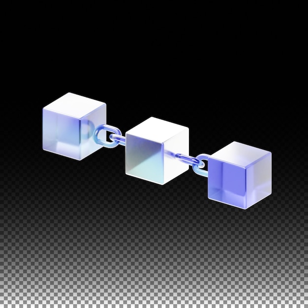 PSD icona 3d criptovaluta blockchain