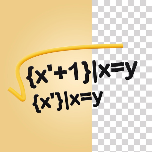 PSD icona 3d formula modulo